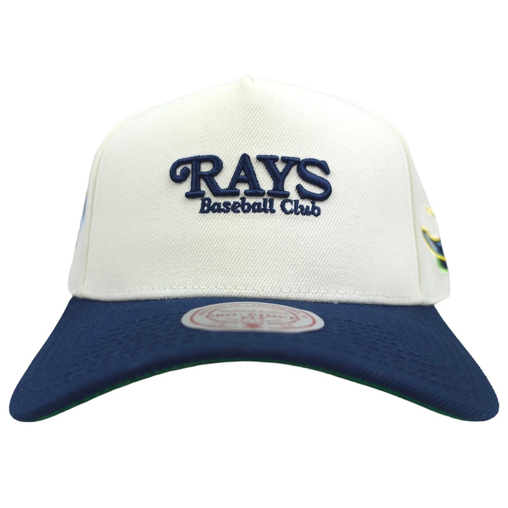 Tampa Bay Devil Rays Mitchell & Ness MLB Pro Fit Snapback Hat Cap 3D Logo NWT